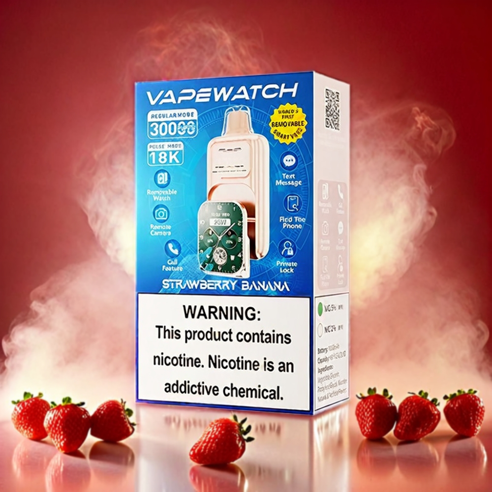 JNR Vape Watch 30000 Puffs Vape Strawberry Banana
JNR Vape Watch 30000 Puffs - Australia Wholesale