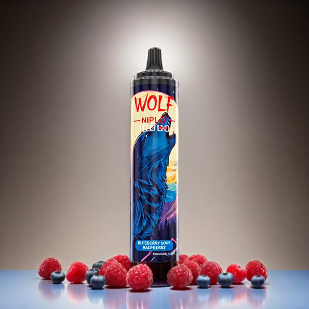 JNR Wolf 10000 Puffs Blueberry Sour Raspberry Vape