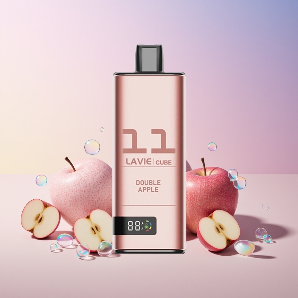 Lavie Cube 20000 Puffs Disposable Vape – 28ML Salt Nicotine, Type C Charging (Australia Wholesale) – Double Apple