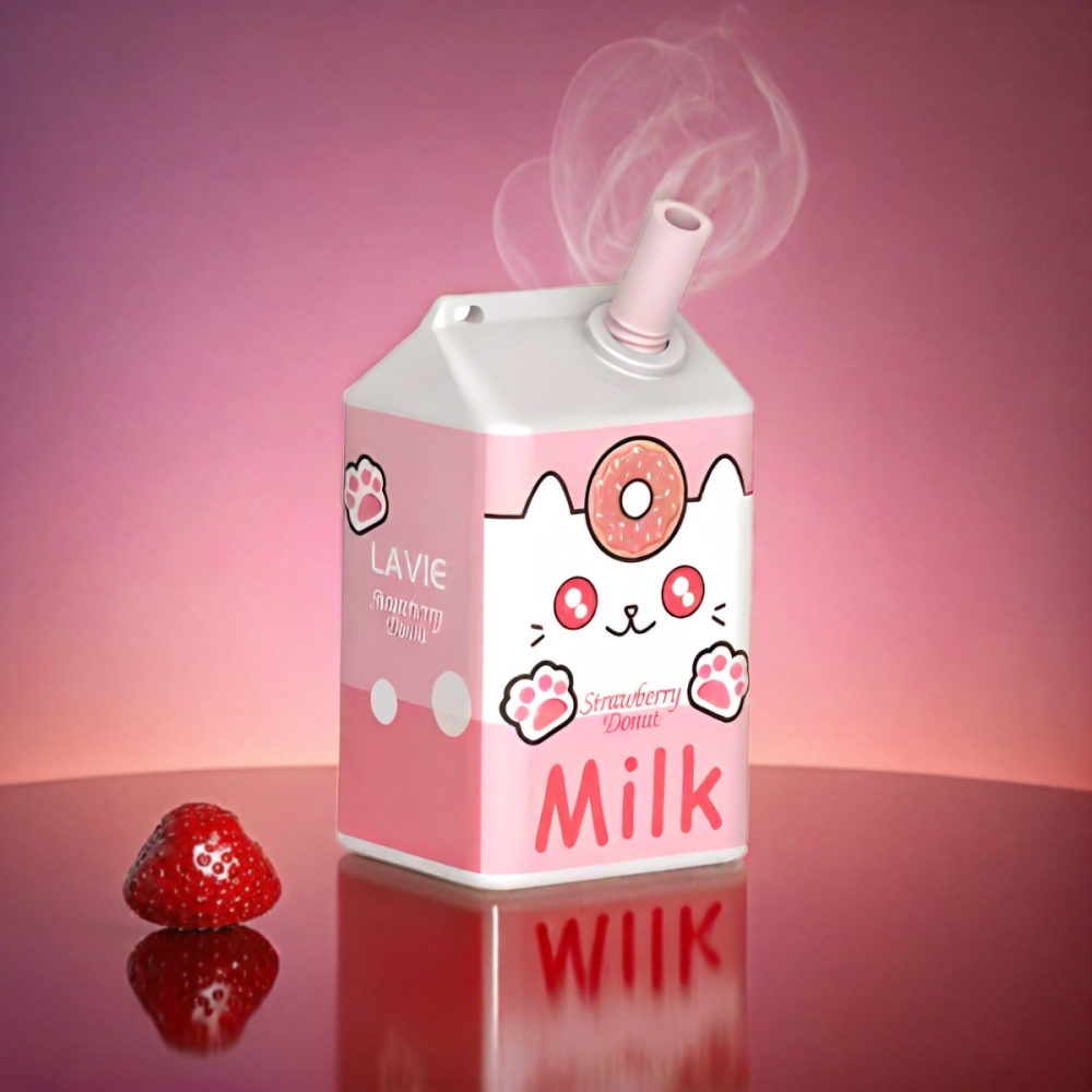 Lavie Milk 7000 Puffs Vape Strawberry Donut