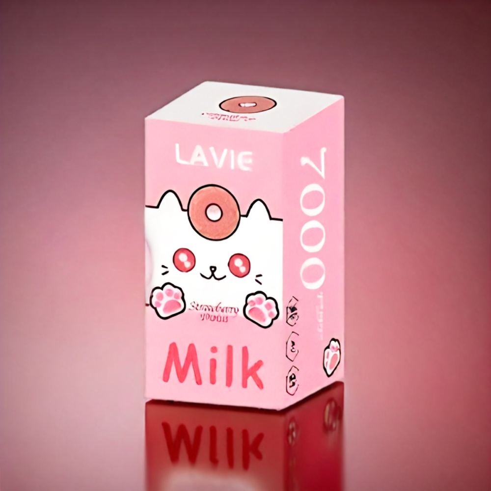 Lavie Milk 7000 Puffs Vape Strawberry Donut