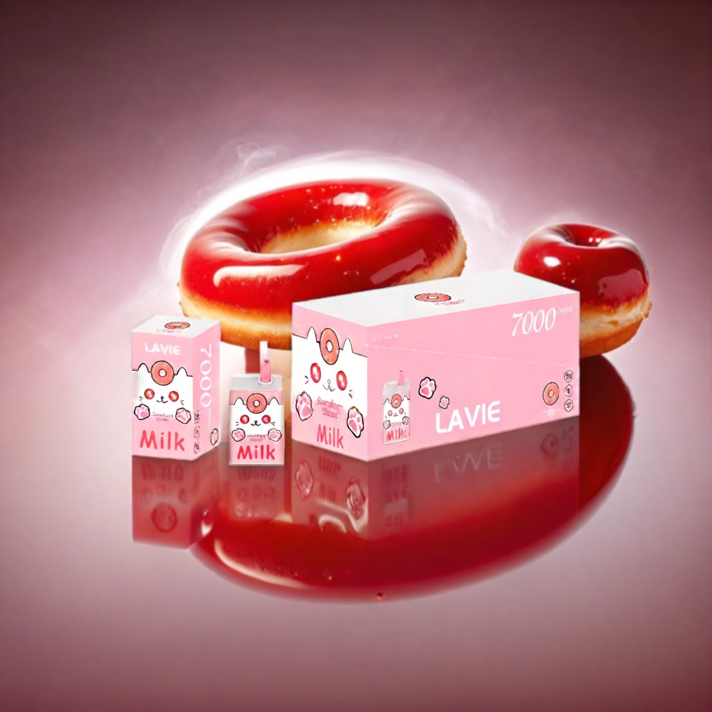 Lavie Milk 7000 Puffs Vape Strawberry Donut