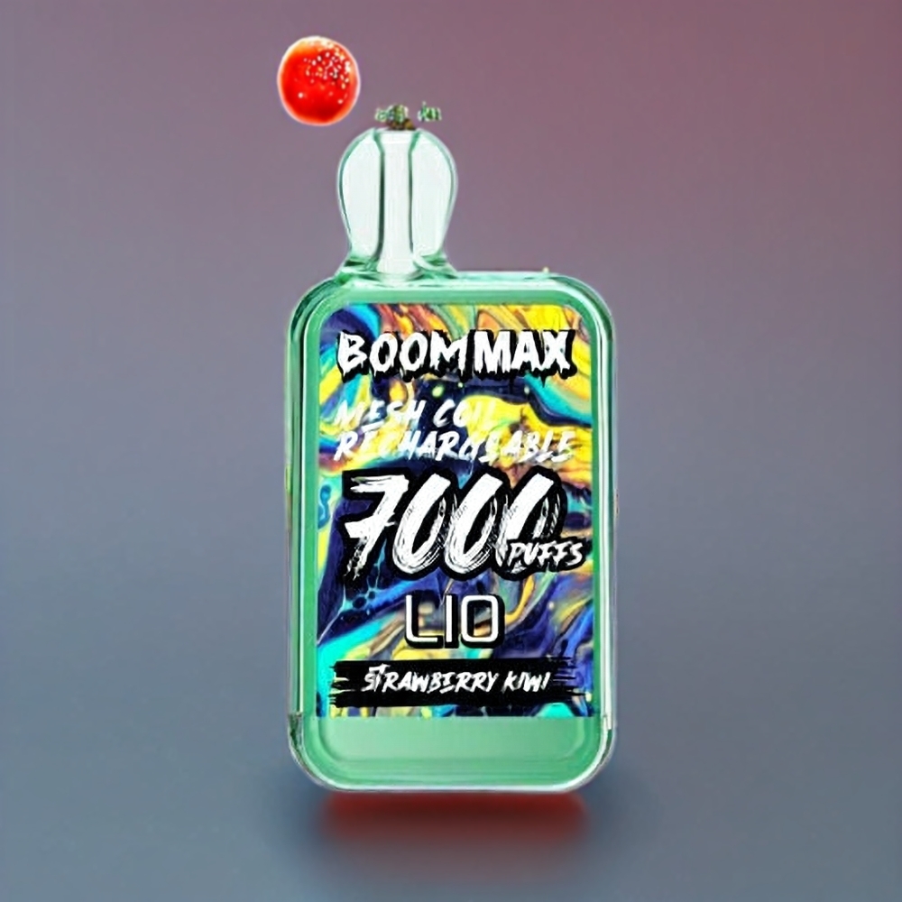 Australia Wholesale LIO BOOM MAX 7000 Puffs Disposable Vape - 15ml, 650mAh, Type-C (Strawberry Kiwi)
