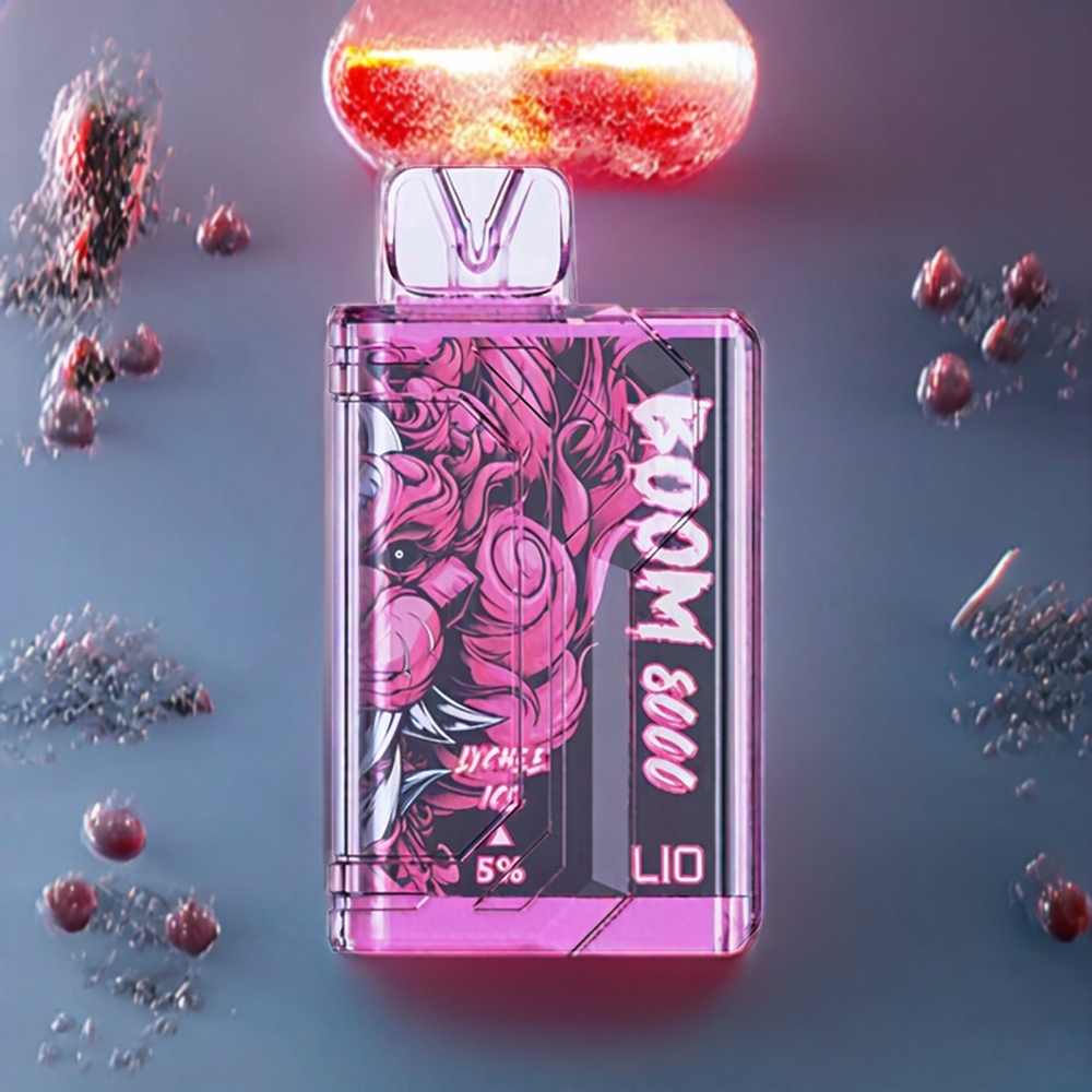 LIO BOOM PRO 8000 Puffs Disposable Vape – 15ml Lychee Ice, Mesh Coil, Type-C Charging | Australia Wholesale