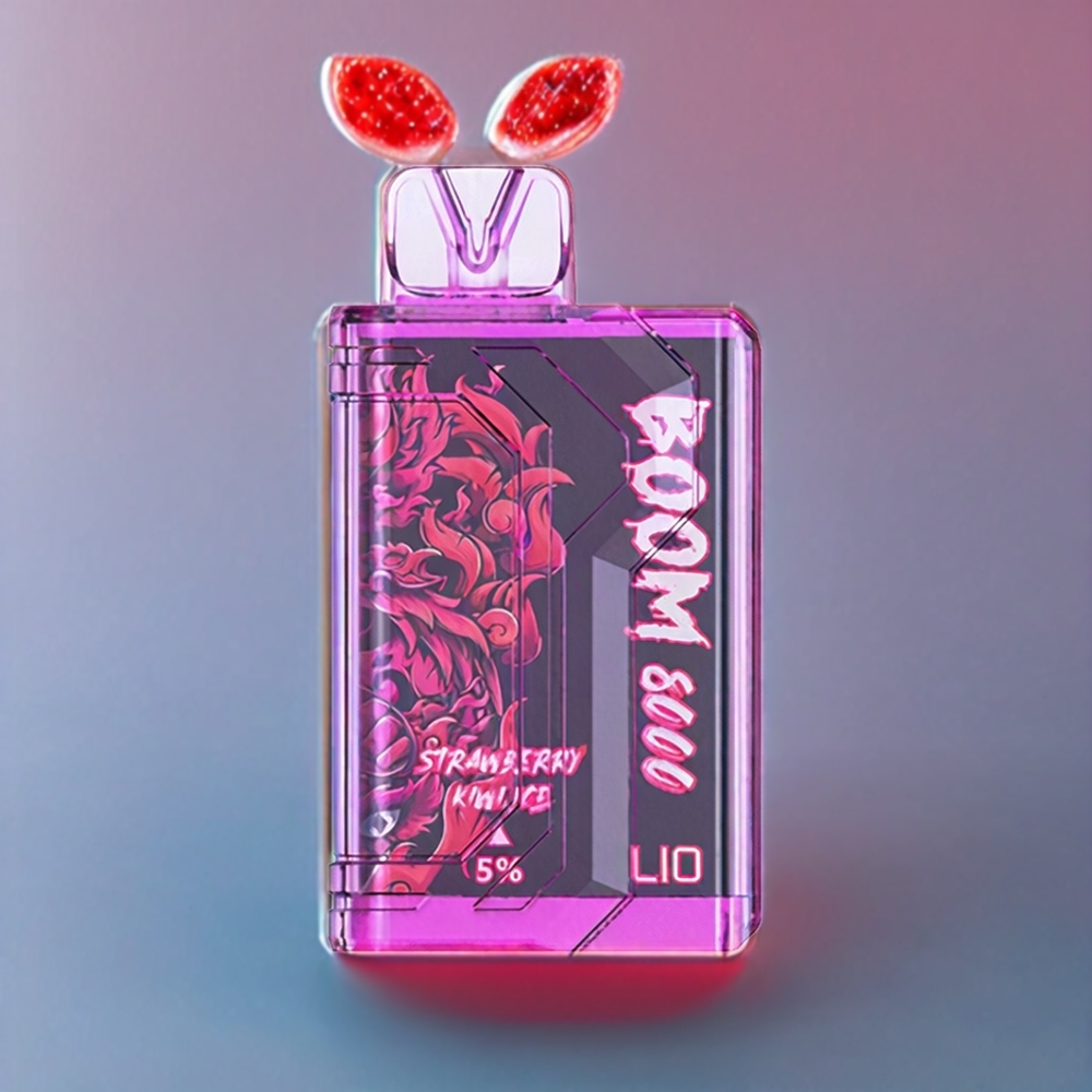LIO BOOM PRO 8000 Puffs Disposable Vape – Strawberry Kiwi Ice | 15mL, 5% Nicotine, Type-C Charging | Australia Wholesale