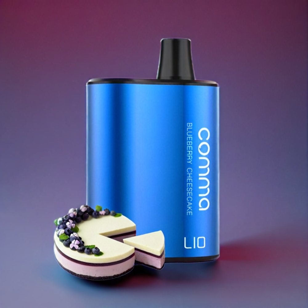 Australia Wholesale LIO COMMA 5000 Puffs Disposable Vape – 15mL 50mg, Blueberry Cheesecake, Type-C Charging