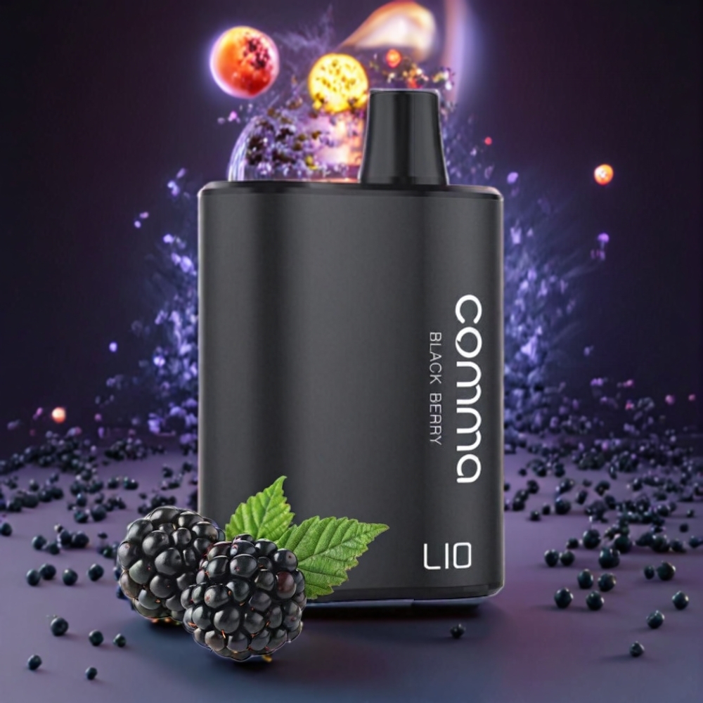 Australia Wholesale LIO COMMA 5000 Puffs Disposable Vape – 15mL, 900mAh, Type-C (Black Berry)