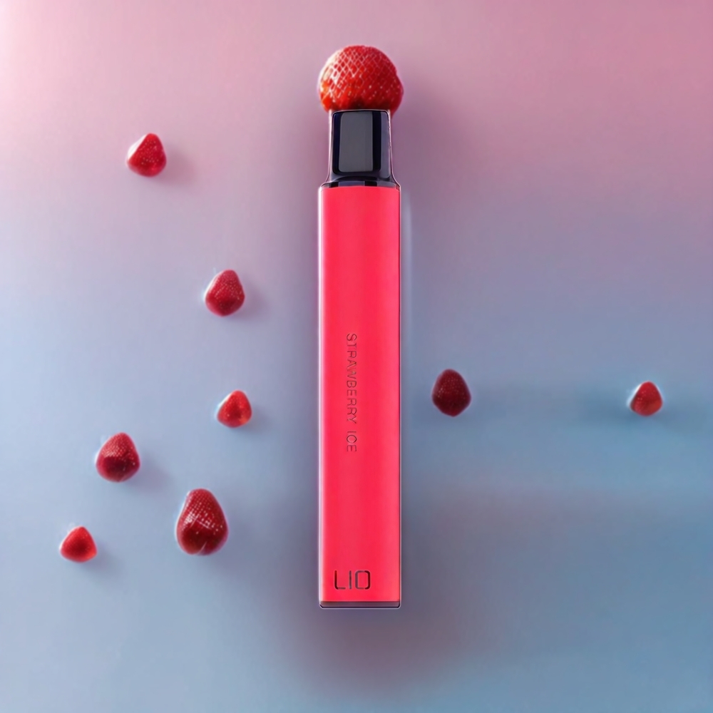 LIO Mini 600 Puffs Disposable Vape – Strawberry Ice | 20mg Nicotine, 400mAh Battery | Australia Wholesale