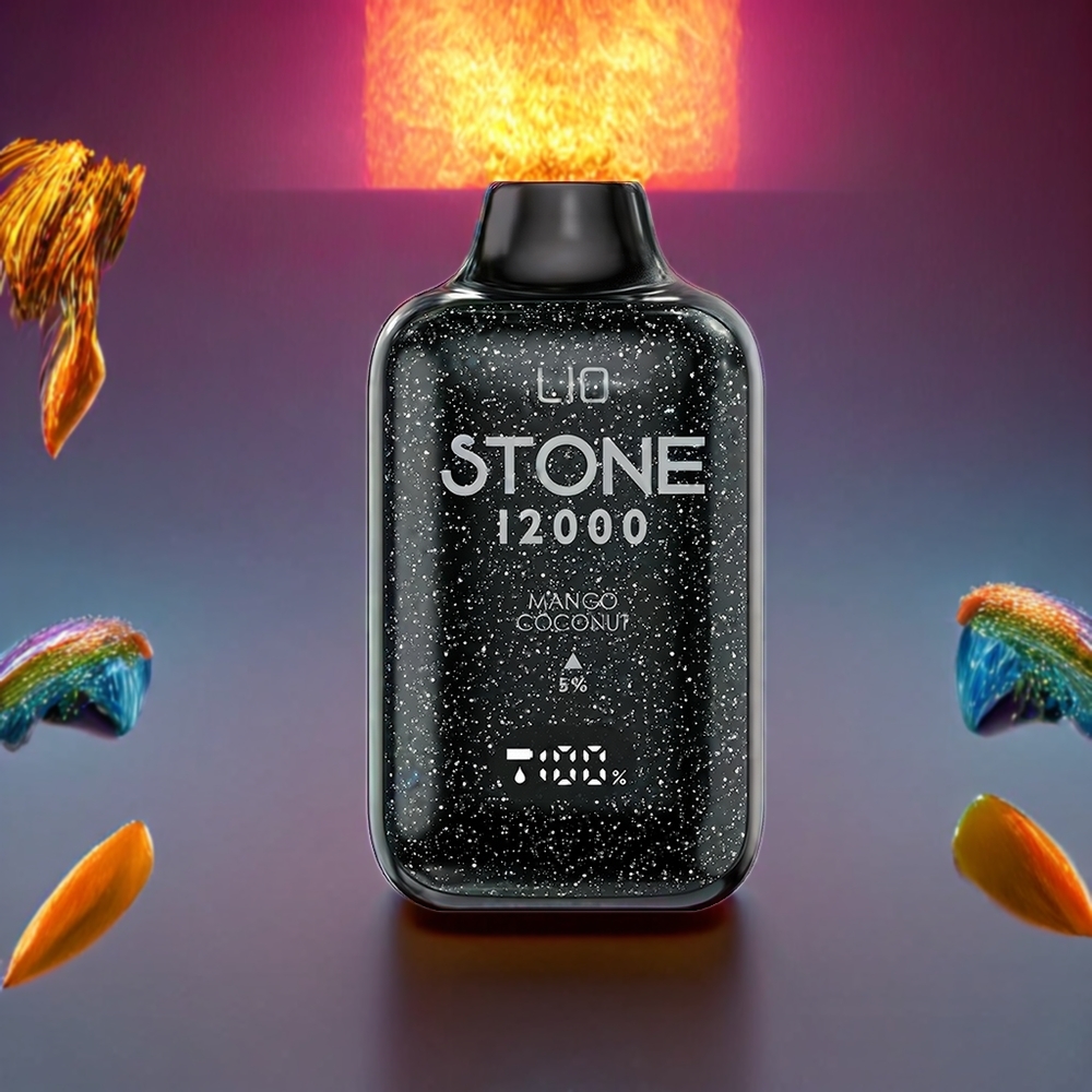 LIO Stone 12000 Puffs Disposable Vape – 18ML E-liquid, 550mAh Battery, Type-C Charging (Mango Coconut) | Australia Wholesale
