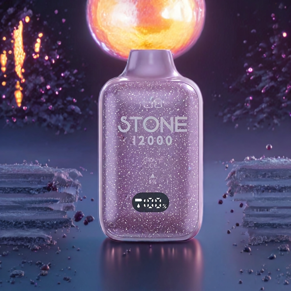 LIO Stone 12000 Puffs Disposable Vape – Grape Ice | 18ML E-liquid, 550mAh Battery, Type-C Charging | Australia Wholesale