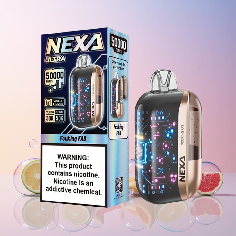 NEXA Ultra 50K Australia Wholesale – 20mL Prefilled, 50K Puffs, 5% Nicotine, Type-C Charging, Fcuking Fab