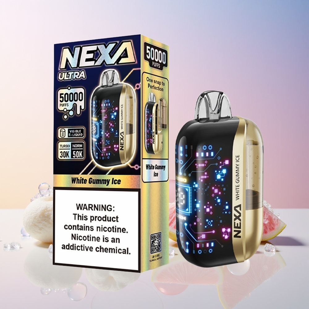 NEXA Ultra 50K Australia Wholesale Disposable Vape – 20mL Prefilled, 800mAh, 5% Nicotine, White Gummy Ice