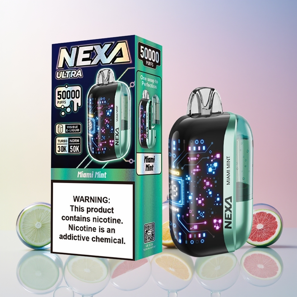NEXA Ultra 50K Disposable Vape – 20mL Prefilled, 5% Nicotine, 3D Curved Screen | Australia Wholesale