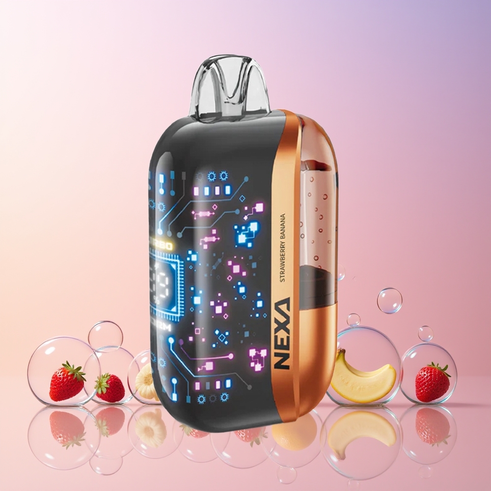 NEXA Ultra 50K Disposable Vape – 20mL Prefilled, 5% Nicotine, 800mAh Battery, Type-C Charging | Australia Wholesale Strawberry Banana