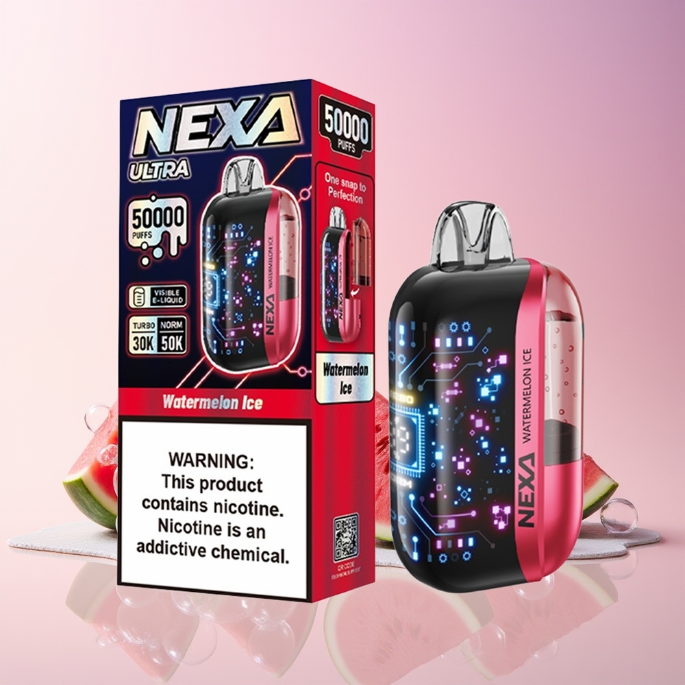 NEXA Ultra 50K Disposable Vape – 20mL Prefilled, 5% Nicotine, 800mAh Battery, Type-C Charging | Australia Wholesale Watermelon Ice