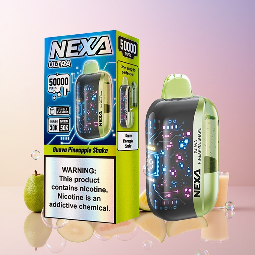 NEXA Ultra 50K Disposable Vape – 20mL Prefilled, 800mAh Battery, 5% Nicotine (Guava Pineapple Shake) | Australia Wholesale