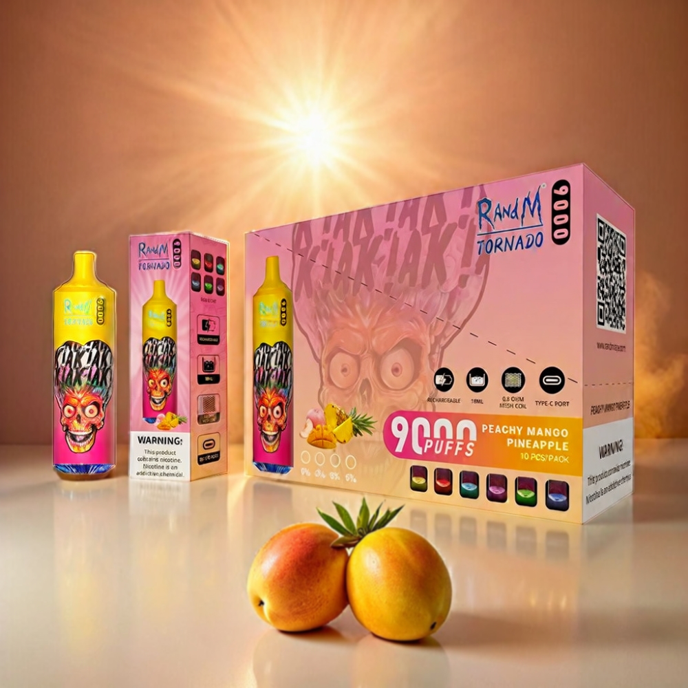 Fumot Randm Tornado 9000 Puffs Vape Peachy Mango Pineapple