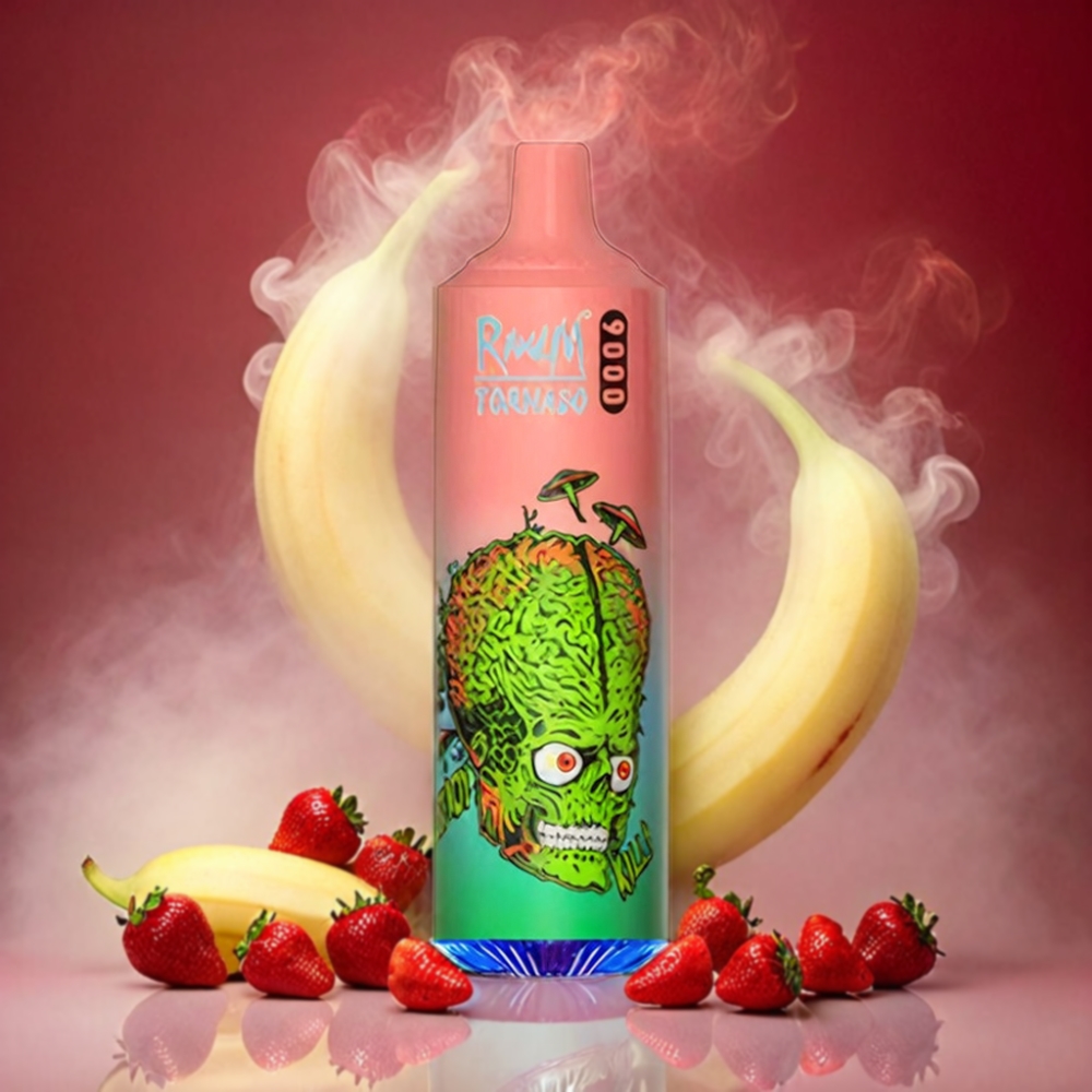 RandM Tornado 9000 Puffs - Strawberry Banana