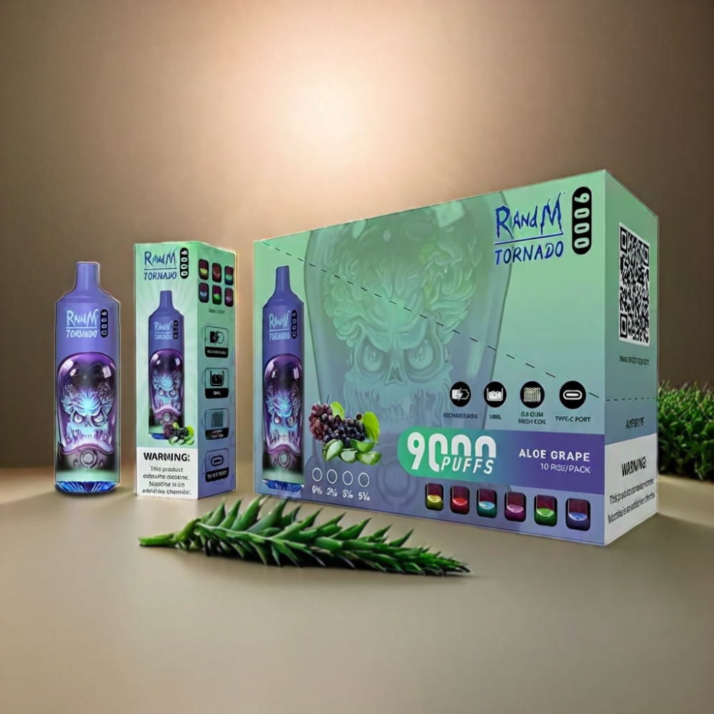 RandM Tornado 9000 Puffs Vape - Aloe Grape