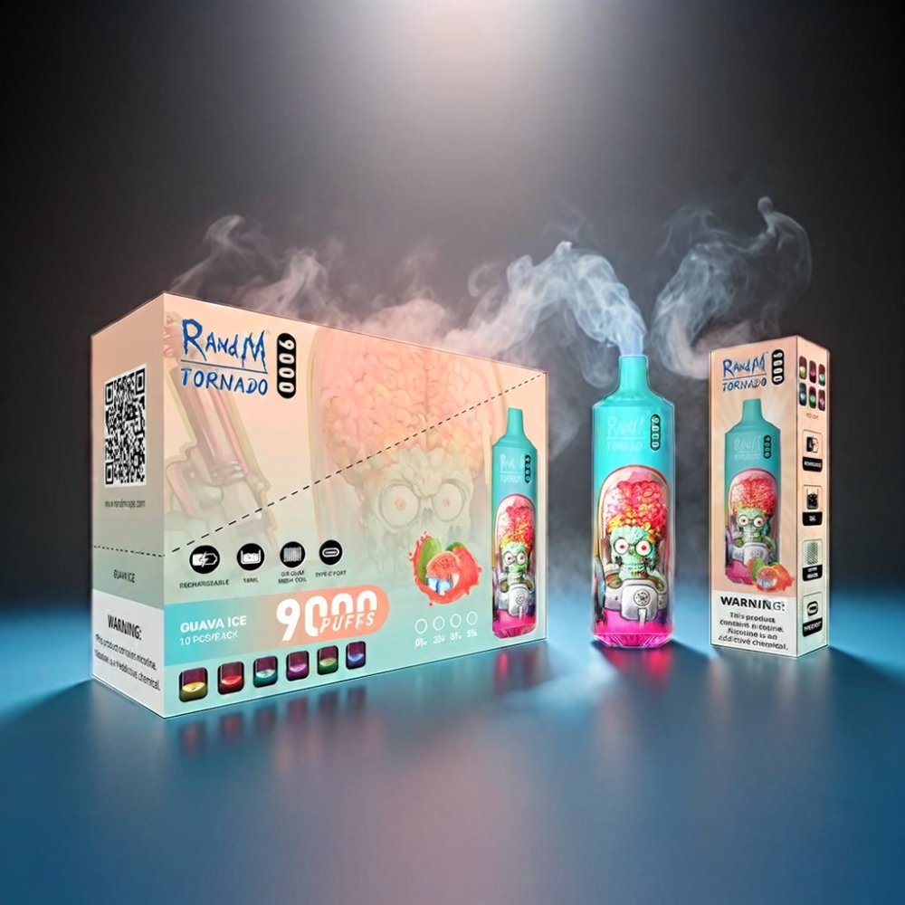 RandM Tornado 9000 Puffs Vape - Blue Sour Raspberry