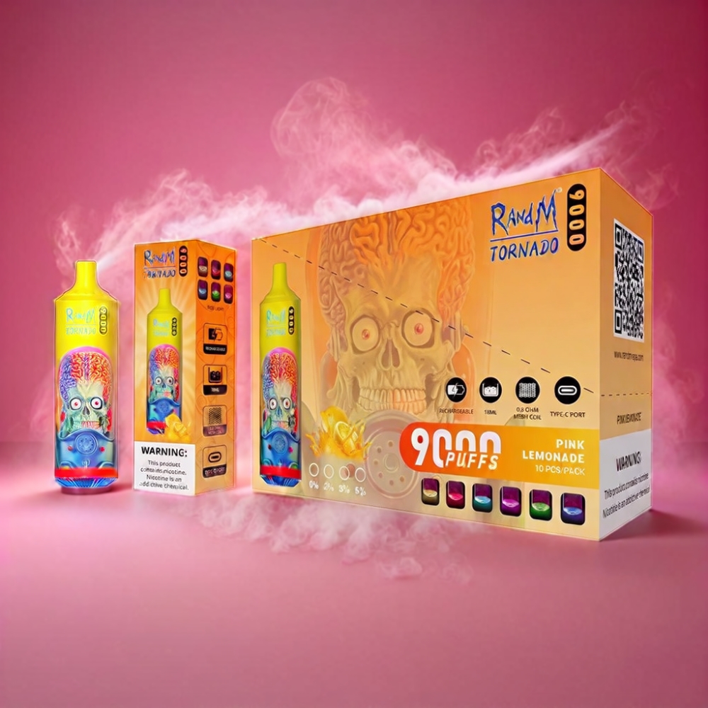RandM Tornado 9000 Puffs Vape - Pink Lemonade