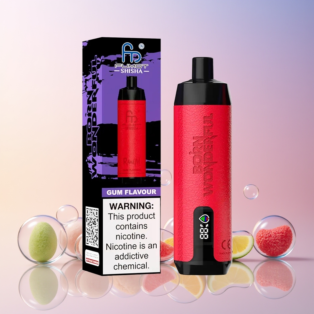 RandM Fumot Shisha 10000 Puffs Disposable Vape – 18mL Prefilled, 850mAh Battery, Type-C Port | Australia Wholesale (Gum Flavour)