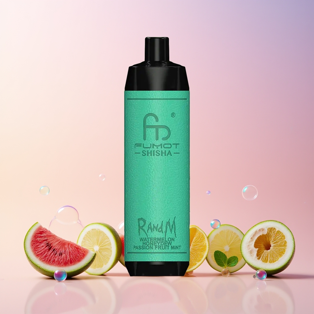 RandM Fumot Shisha 10000 Puffs Disposable Vape – 18mL Prefilled, 850mAh Battery, Type-C Port | Australia Wholesale Watermelon Honeydew Passion Fruit Mint