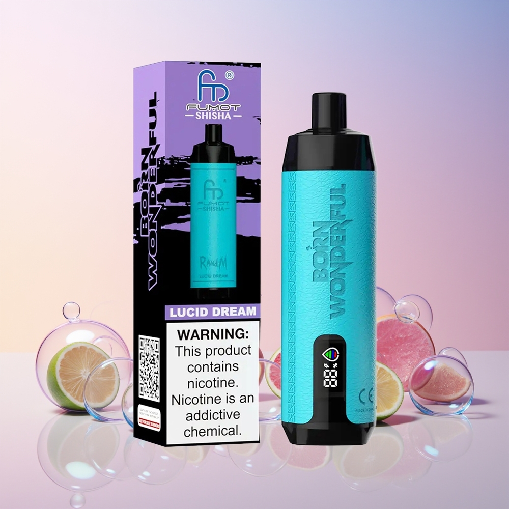 RandM Fumot Shisha 10000 Puffs Disposable Vape – 18mL e-Liquid, 0.6ohm Mesh Coil, Australia Wholesale