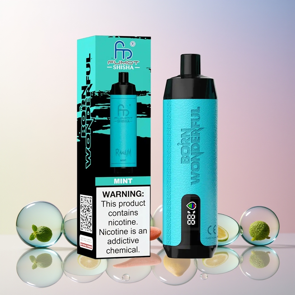 RandM Fumot Shisha 10000 Puffs Disposable Vape – 18ml E-Liquid, 850mAh Battery, Australia Wholesale (Mint)