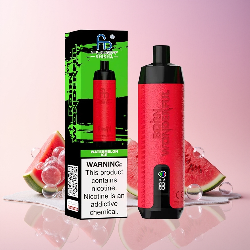 RandM Fumot Shisha 10000 Puffs Disposable Vape – 18ml Watermelon Ice, 0.5% Nicotine, Type-C Port | Australia Wholesale