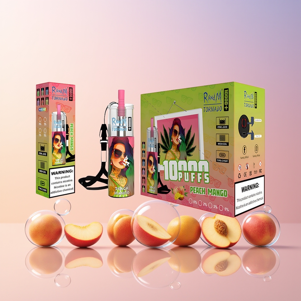 Australia Wholesale RandM Fumot Original Tornado 10000 Plus Disposable Vape – 20mL Mesh Coil, 5% Nicotine, RGB Lights, Type-C Port