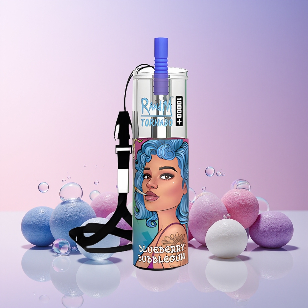 RandM Fumot Original Tornado 10000 Plus Disposable Vape – 20ML Mesh Coil, Type-C Port, RGB Lights | Australia Wholesale Blueberry Bubblegum