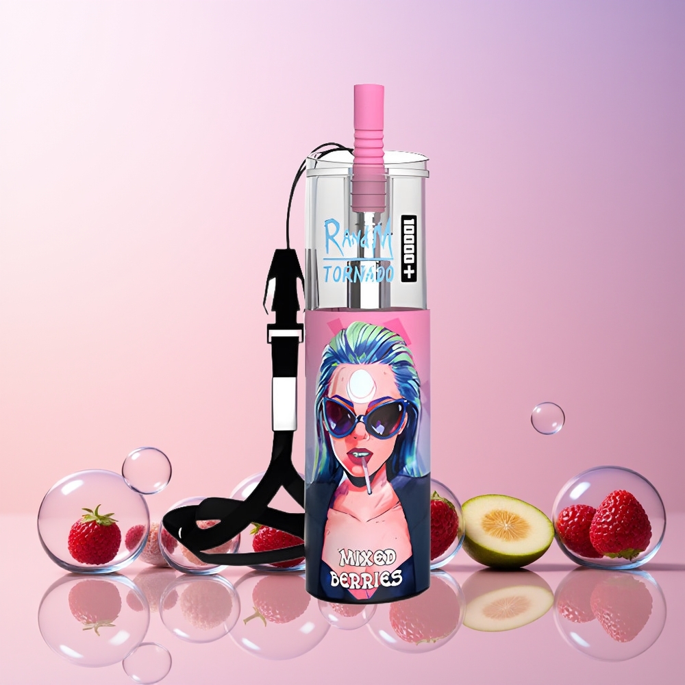 RandM Fumot Original Tornado 10000 Plus Disposable Vape – 20ML Mesh Coil, Type-C Port, RGB Lights | Australia Wholesale Mixed Berries