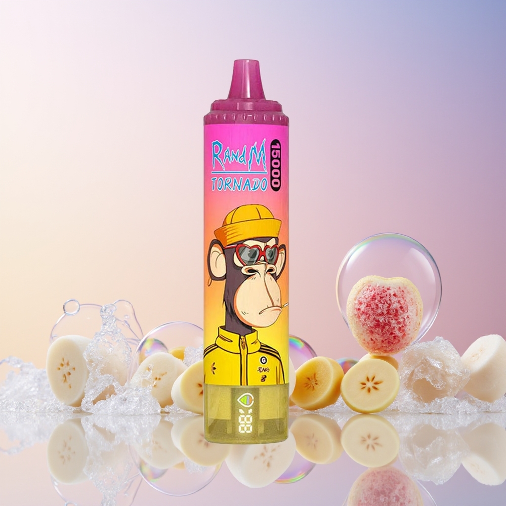 Australia Wholesale RandM Fumot Tornado 15000 Puffs – 25mL Mesh Coil, 850mAh, Type-C (Banana Ice)