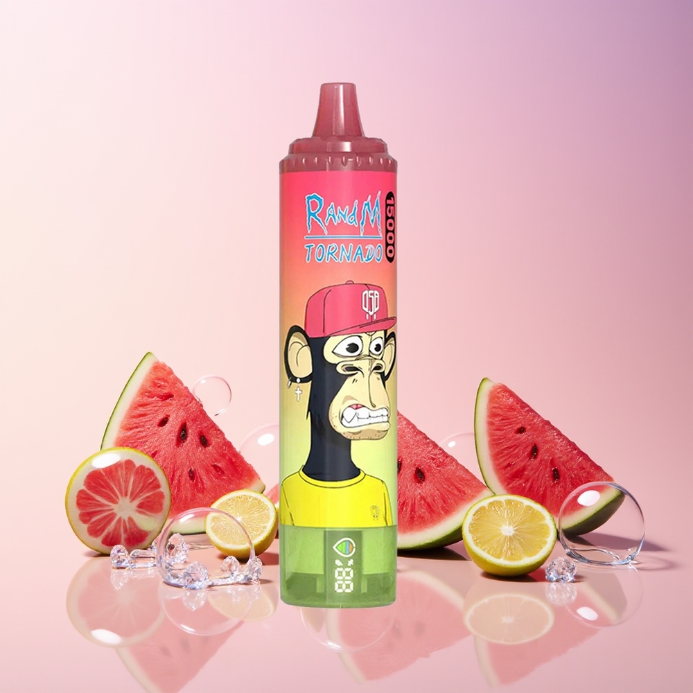 RandM Fumot Tornado 15000 Puffs Disposable Vape – 25mL Mesh Coil, 850mAh Battery, Type-C Charging | Australia Wholesale(Strawberry Watermelon Lemonade)
