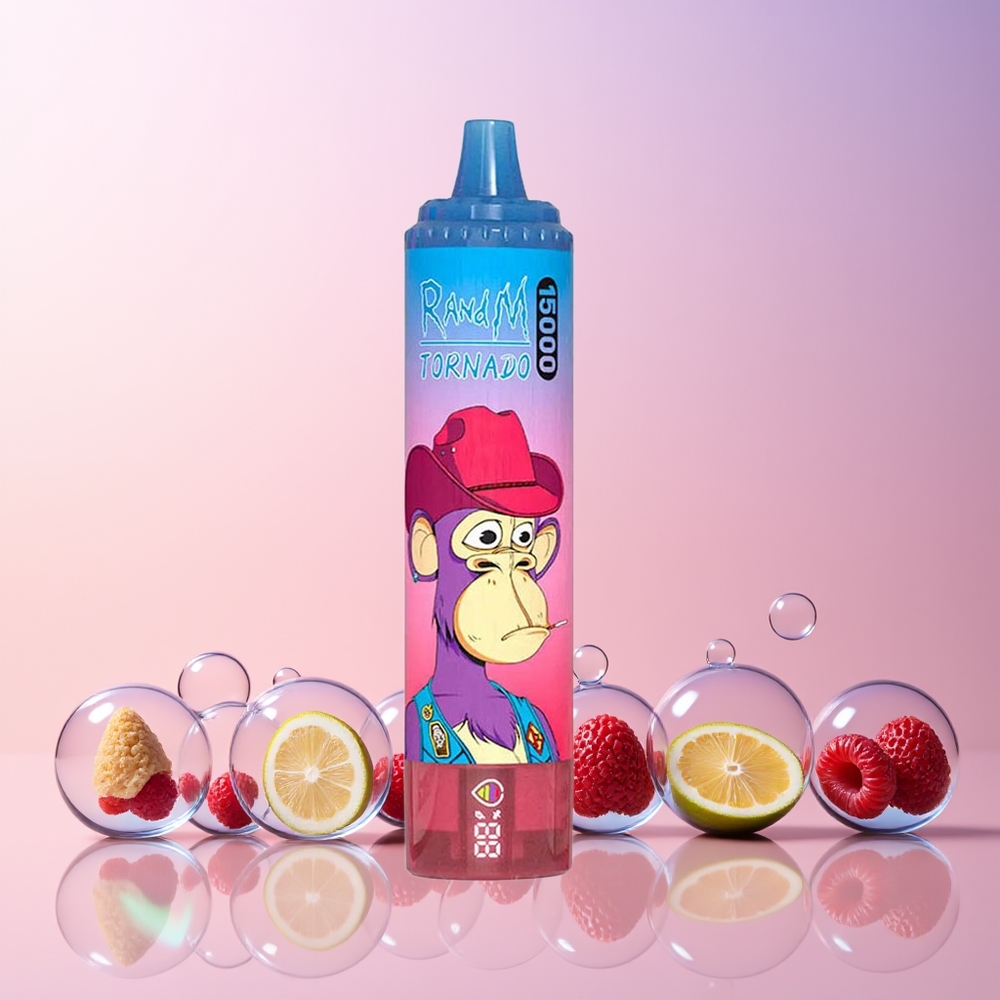 RandM Fumot Tornado 15000 Puffs Disposable Vape – 25mL Mesh Coil, USB-C, LCD Screen | Australia Wholesale Mixed Berry