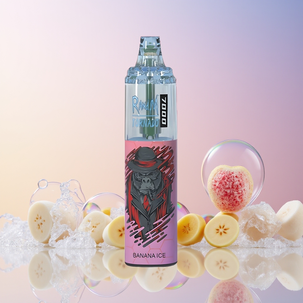 RandM Fumot Tornado 7000 Disposable Vape – 14ML E-liquid, 850mAh Battery, Mesh Coil, Type-C Port (Banana Ice) | Australia Wholesale