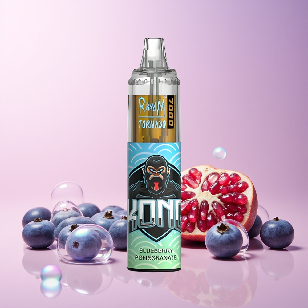 RandM Fumot Tornado 7000 Puffs Disposable Vape – 14ML E-liquid, 850mAh Battery, Mesh Coil, Type-C Port (Blueberry Pomegranate) | Australia Wholesale