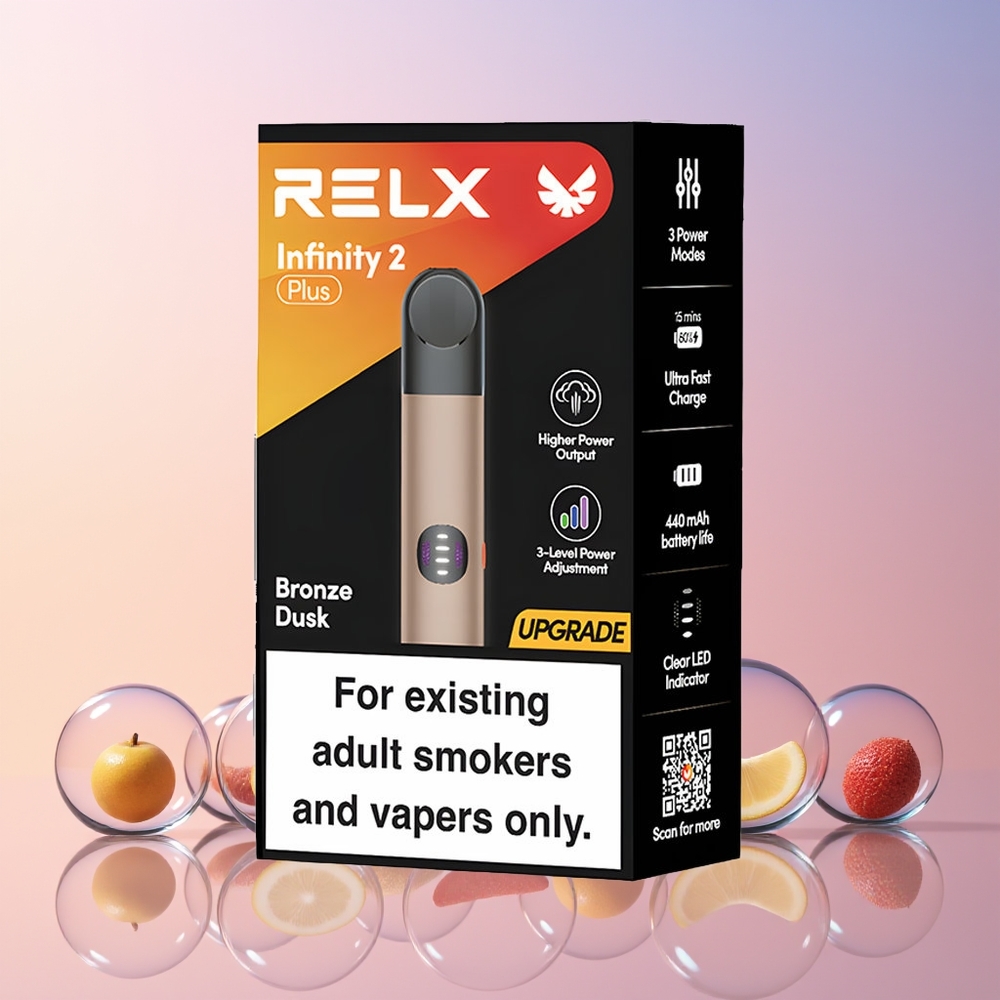 RELX Infinity 2 Plus Adjustable 3 Modes 10W Device (Bronze Dusk) – Australia Wholesale