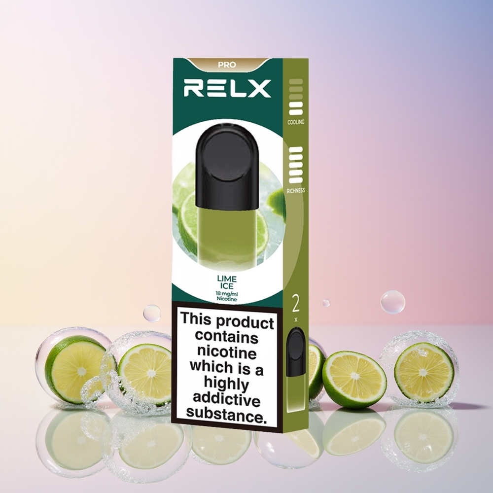RELX Pod Pro Australia Wholesale – 1.8% Nicotine, Smooth Lime Ice, Rich Vapor