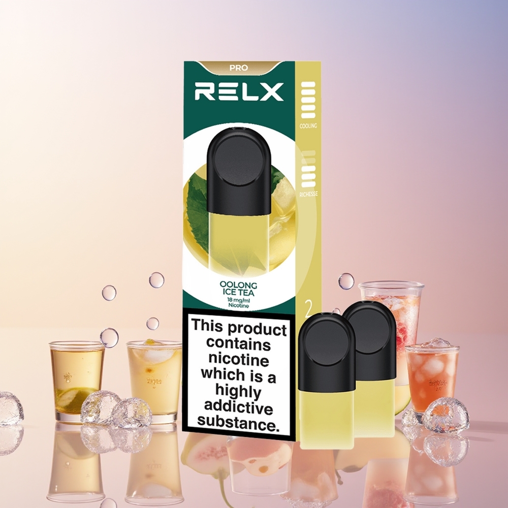 RELX Pod Pro Australia Wholesale – 1.8% Nicotine, Smooth Oolong Ice Tea, Rich Vapor & Quiet Use