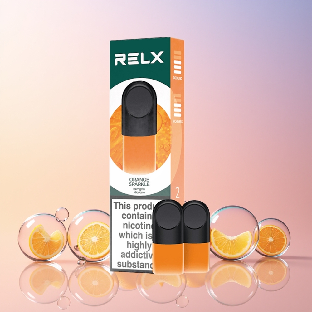RELX Pod Pro Australia Wholesale – 1.8% Nicotine, Smooth Taste & Rich Vapor (Orange Sparkle)