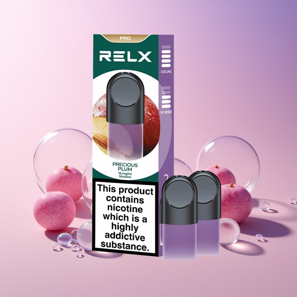RELX Pod Pro Australia Wholesale – 1.8% Nicotine, Super Smooth & Rich Vapor (Precious Plum)