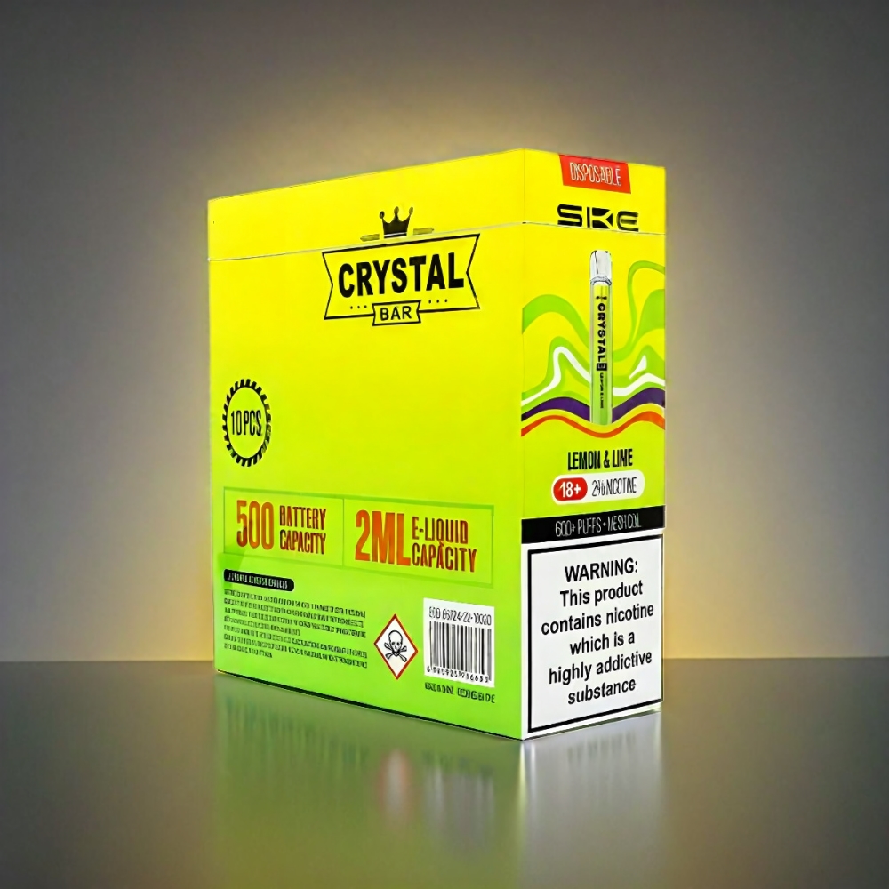 SKE Crystal Bar 600 Disposable Vape - Lemon N Lime