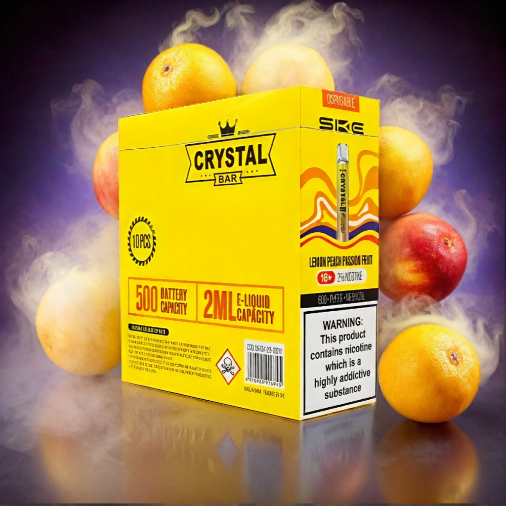 SKE Crystal Bar 600 - Lemon Peach Passion Fruit