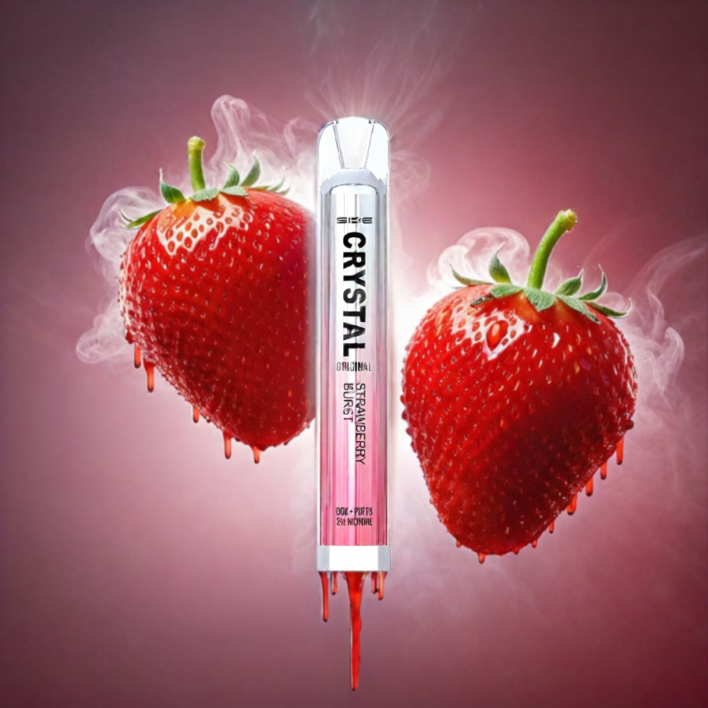 SKE Crystal Bar 600 Vape Strawberry Burst
