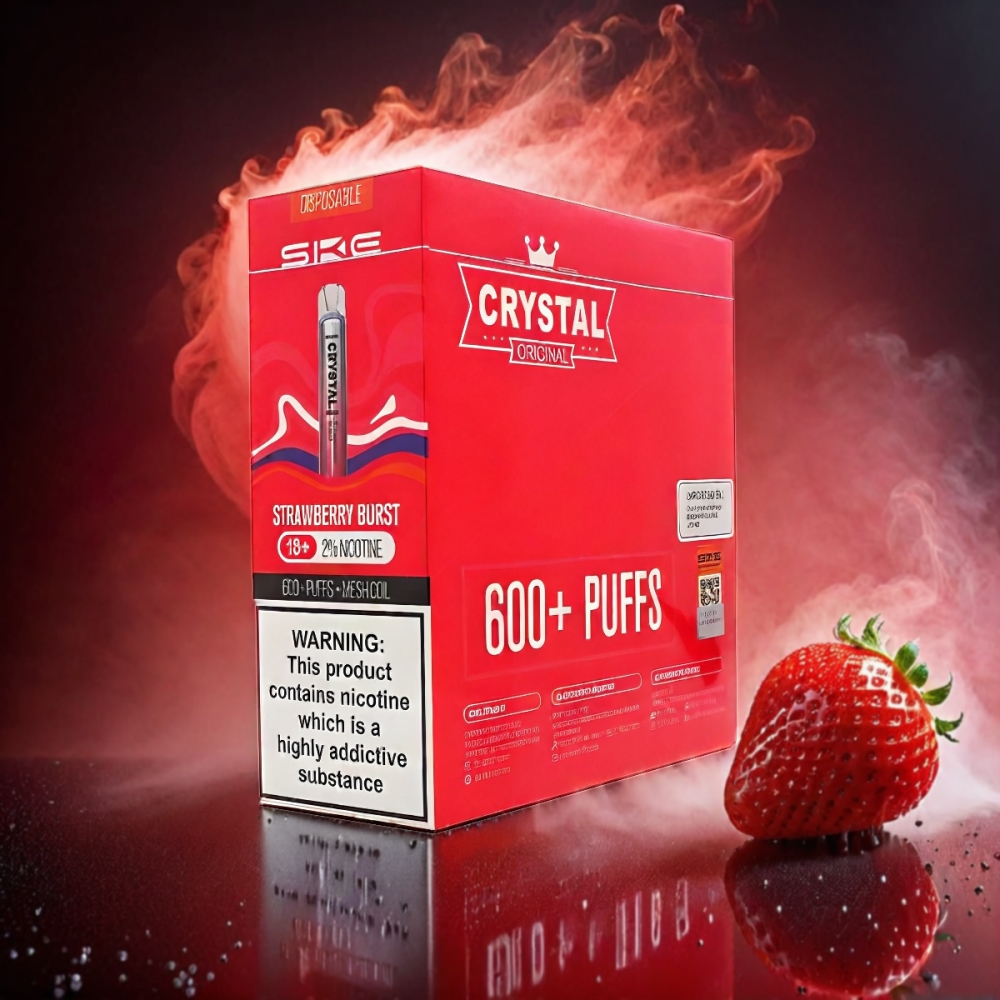 SKE Crystal Bar 600 Vape Strawberry Burst