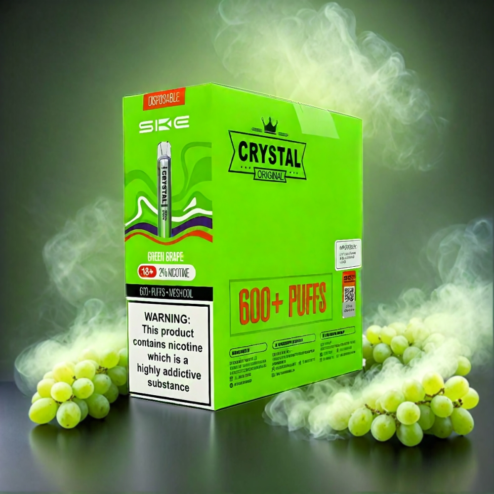 Ske Crystal Bar 600 Green Grape Vape