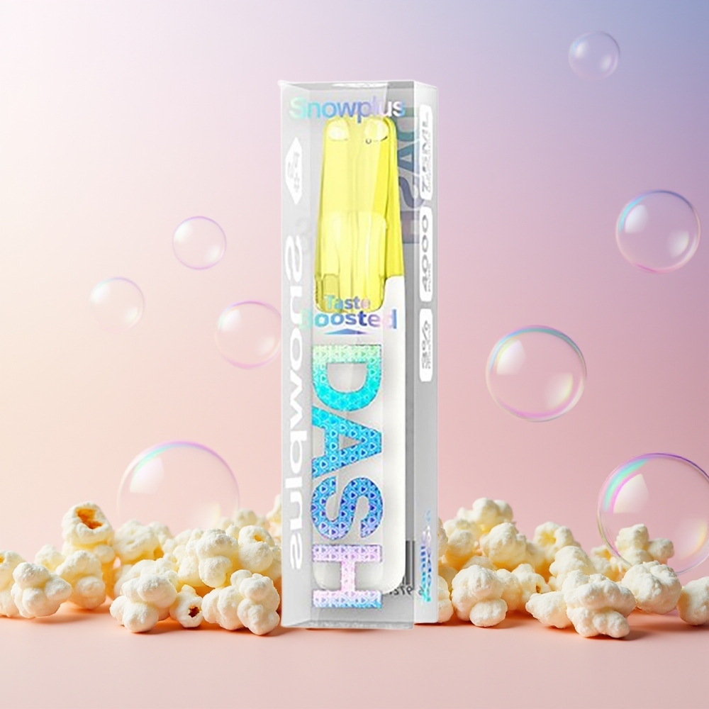 Snowplus Dash 4000 Puffs Disposable Device – Ceramic Coil, 530mAh, 7.5mL (Australia Wholesale) – Vanilla Popcorn