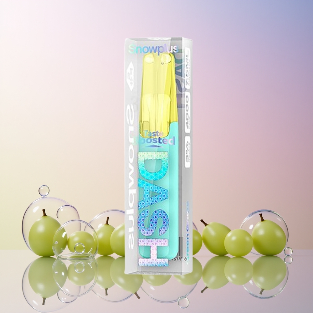 Snowplus Dash 4000 Puffs Disposable Device – Ceramic Coil, 7.5mL, 530mAh (3%/5% Nicotine, Green Grape) | Australia Wholesale